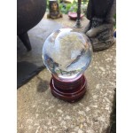 Crystal Ball On Wooden Stand 6cm